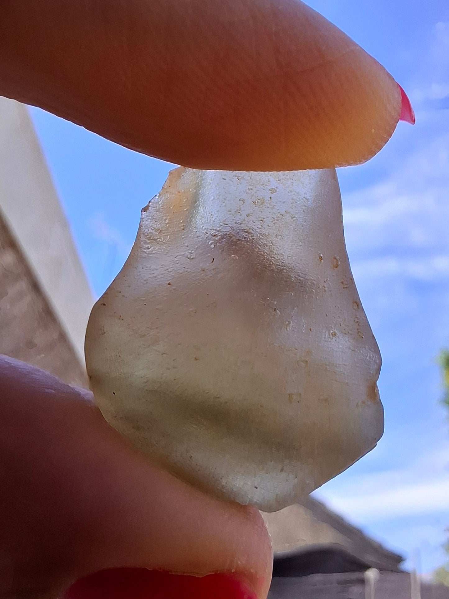 Libyan Desert Glass (darker) Piece, 7.00g, Tektite (Ref: L1373)