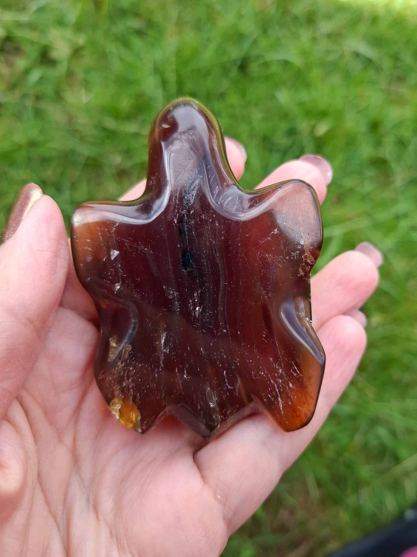 Red Amber Turtle, 49.15g, Carving, Fossil (Ref: TT1)