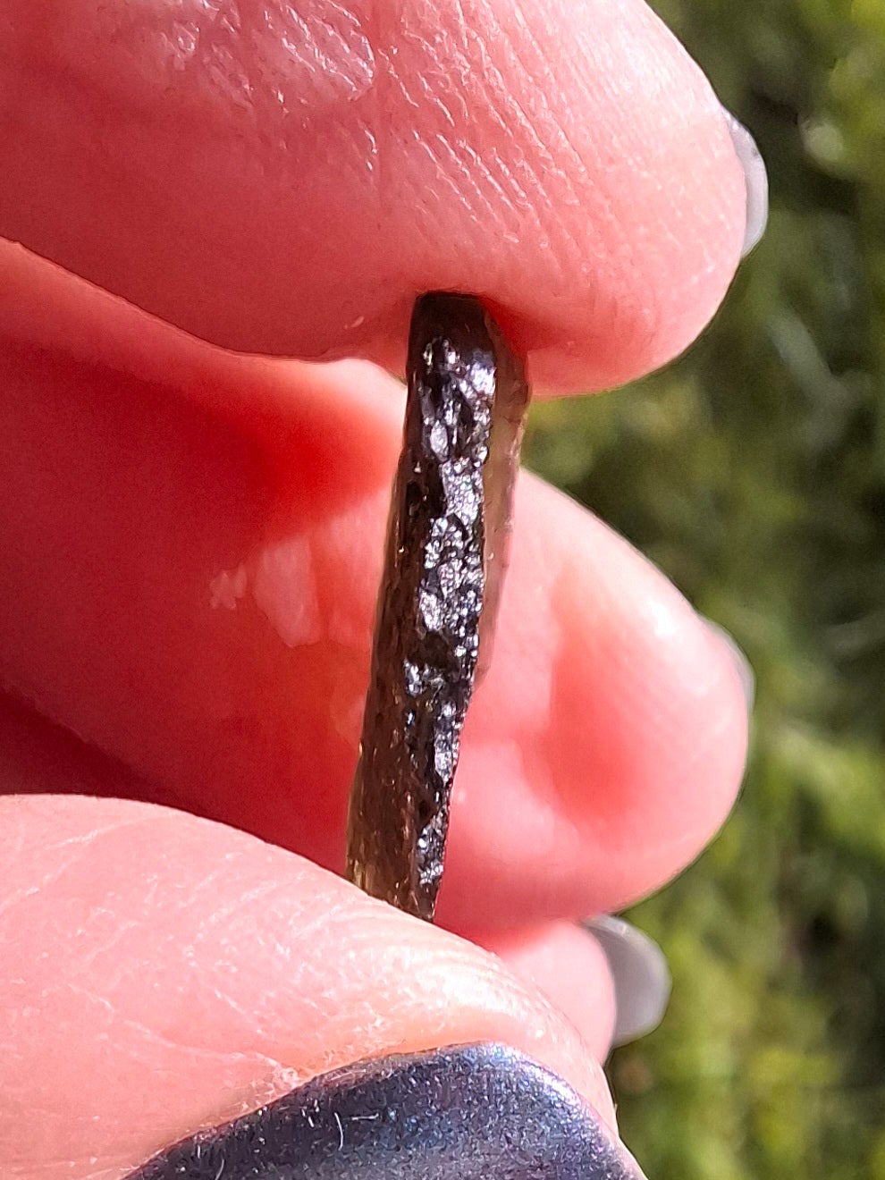 Moldavite Piece, 0.74g, Tektite (Ref: 1378)