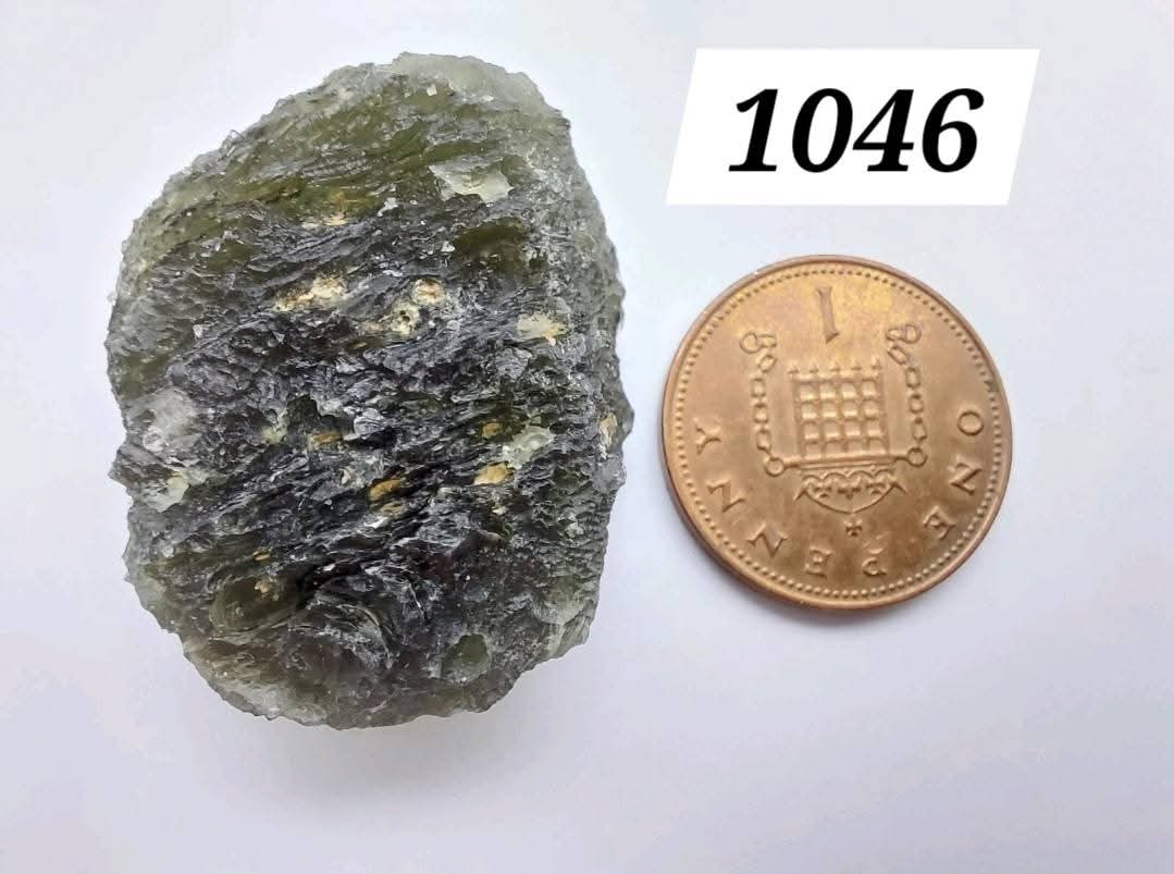 Moldavite Piece, CHLUM, 12.82g, Tektite (Ref: 1046)