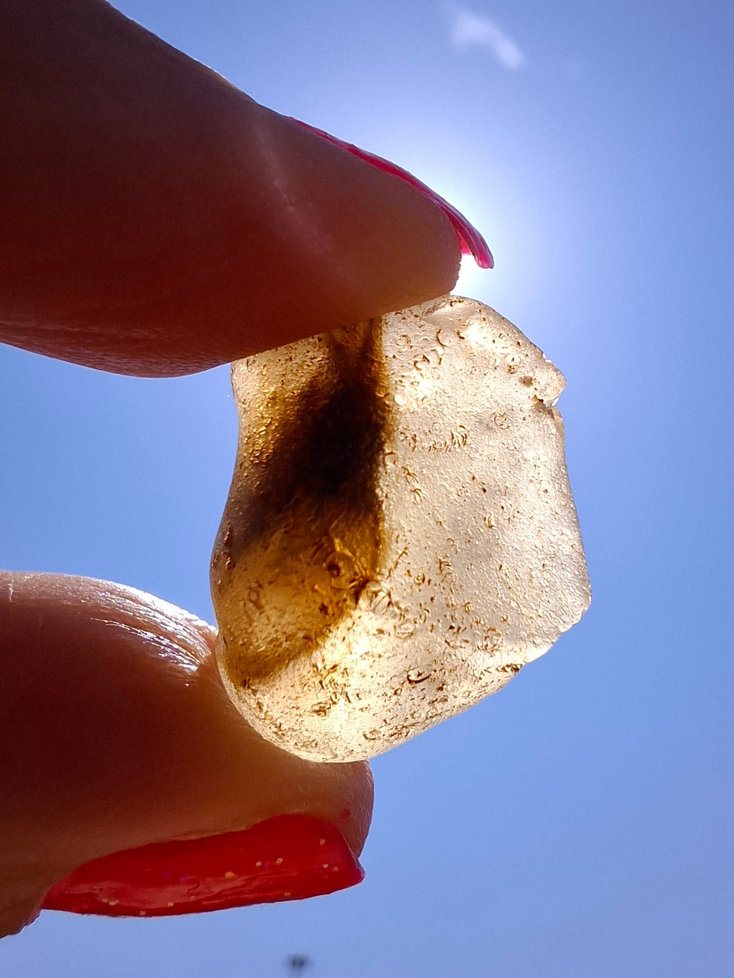 Libyan Desert Glass (darker) Piece, 4.70g, Tektite (Ref: L1372)