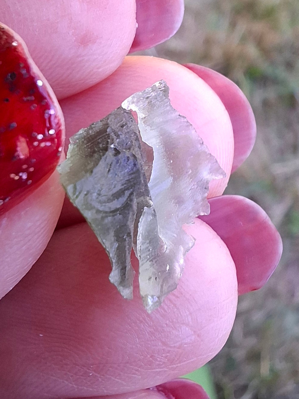 Moldavite Piece, 0.60g, Tektite (Ref: 1473)