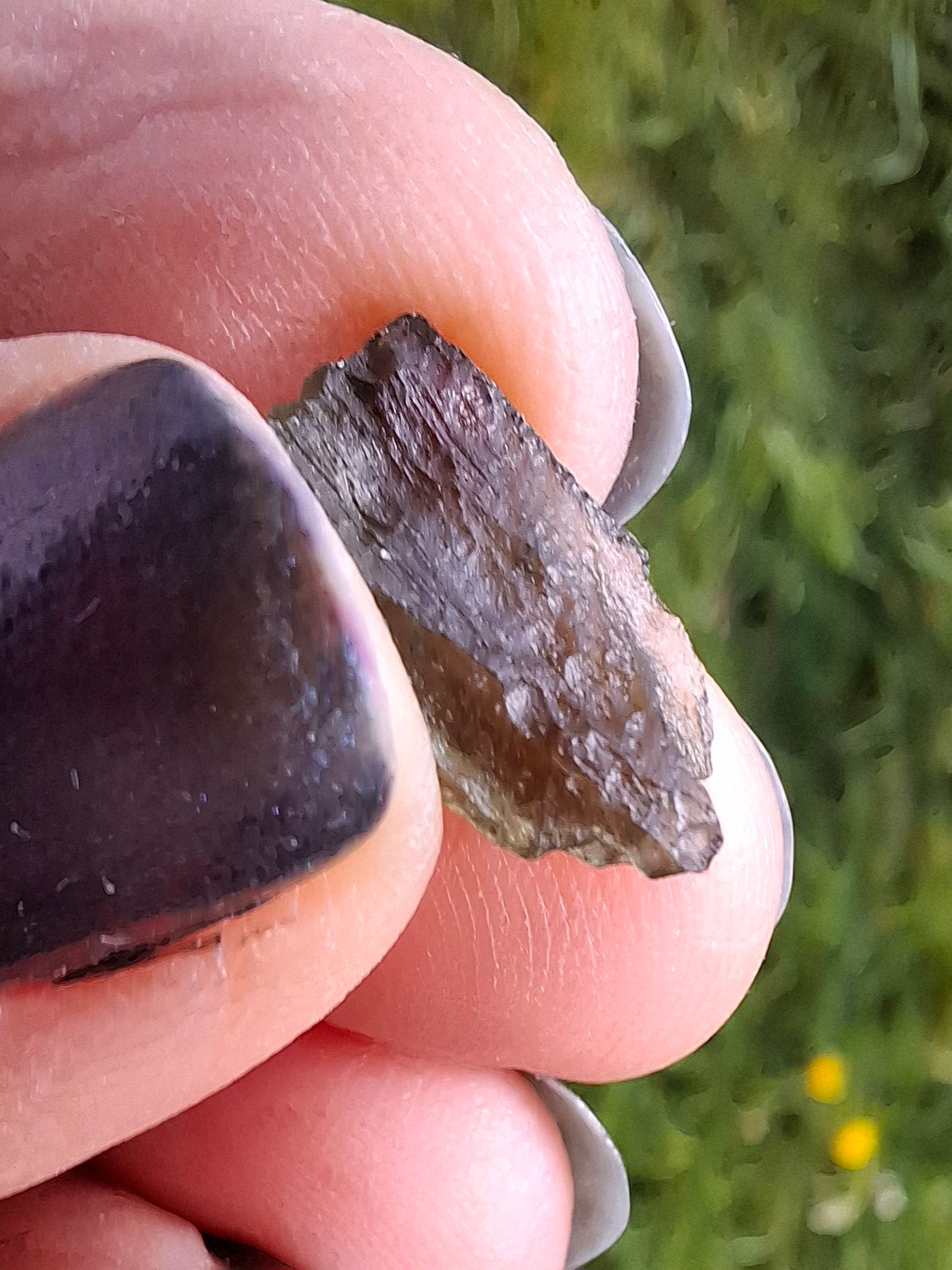 Moldavite Piece, 0.69g, Tektite (Ref: 1384)