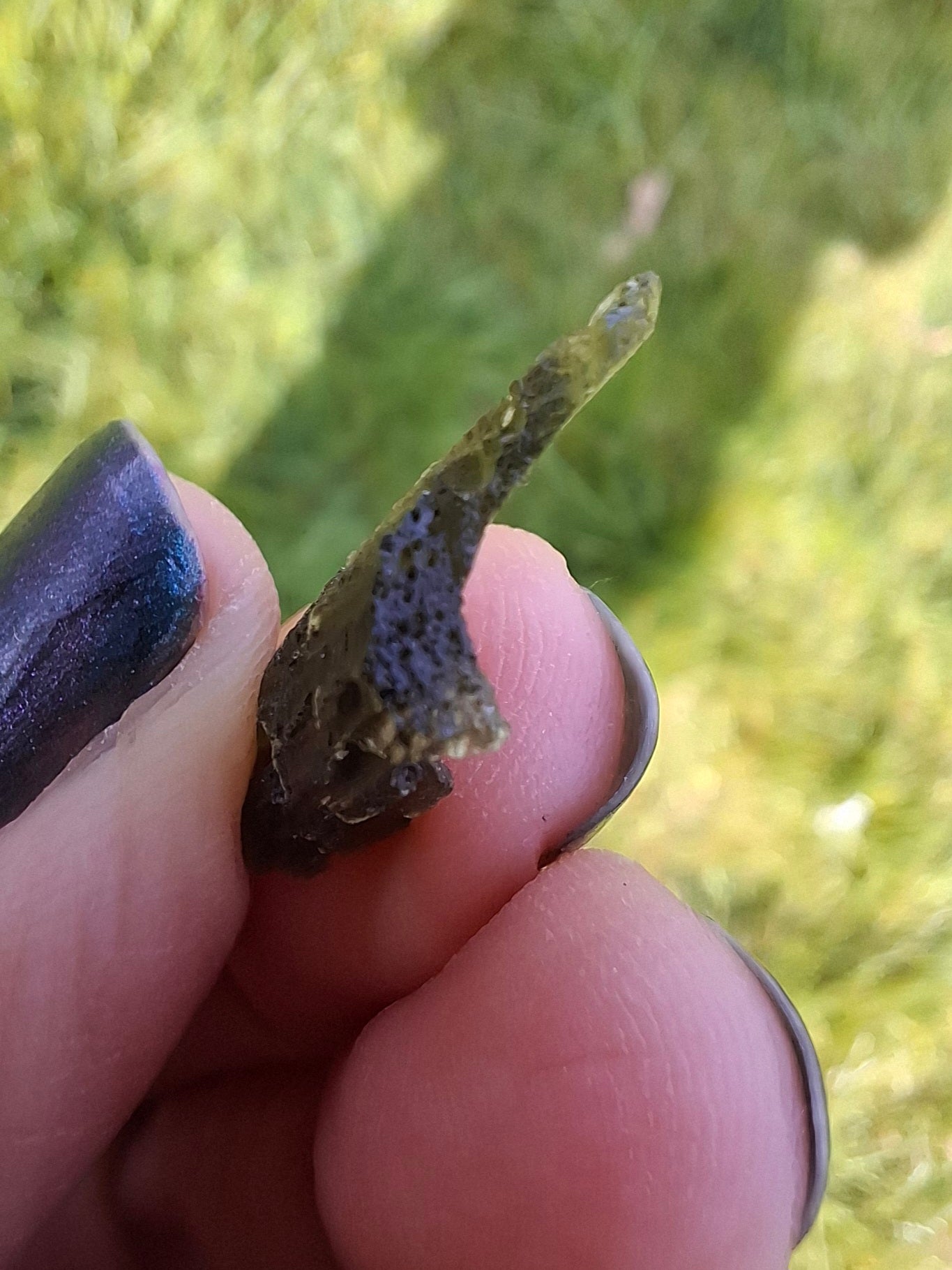 Moldavite Piece, 1.07g, Tektite (Ref: 1394)