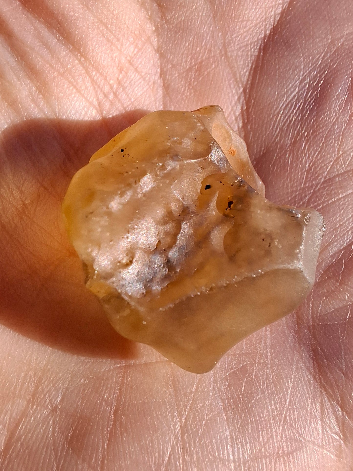 Libyan Desert Glass (darker) Piece, 10.32g, Tektite (Ref: L1376)