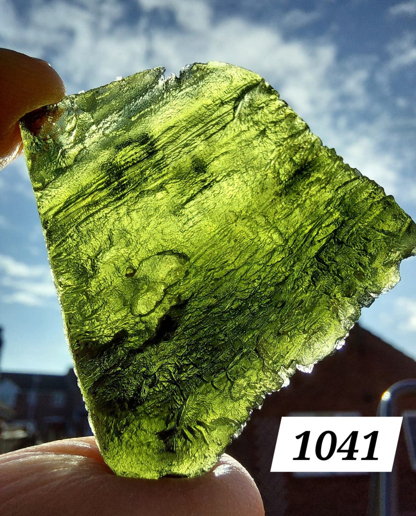 Moldavite Piece, NOVA HOSPODA, 18.15g, Tektite (Ref: 1041)