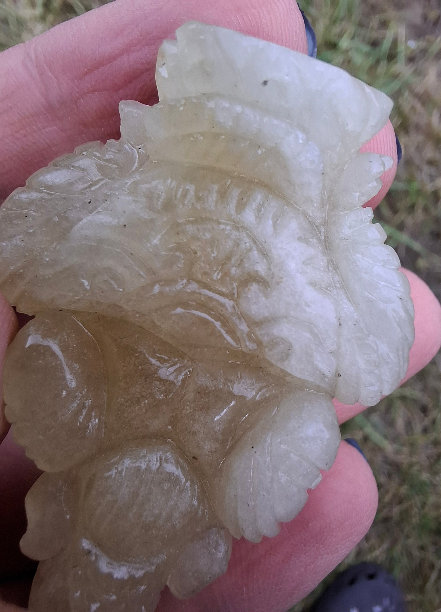 Libyan Desert Glass GANESHA craving, 31.21g, Tektite (Ref: Ganesha2)