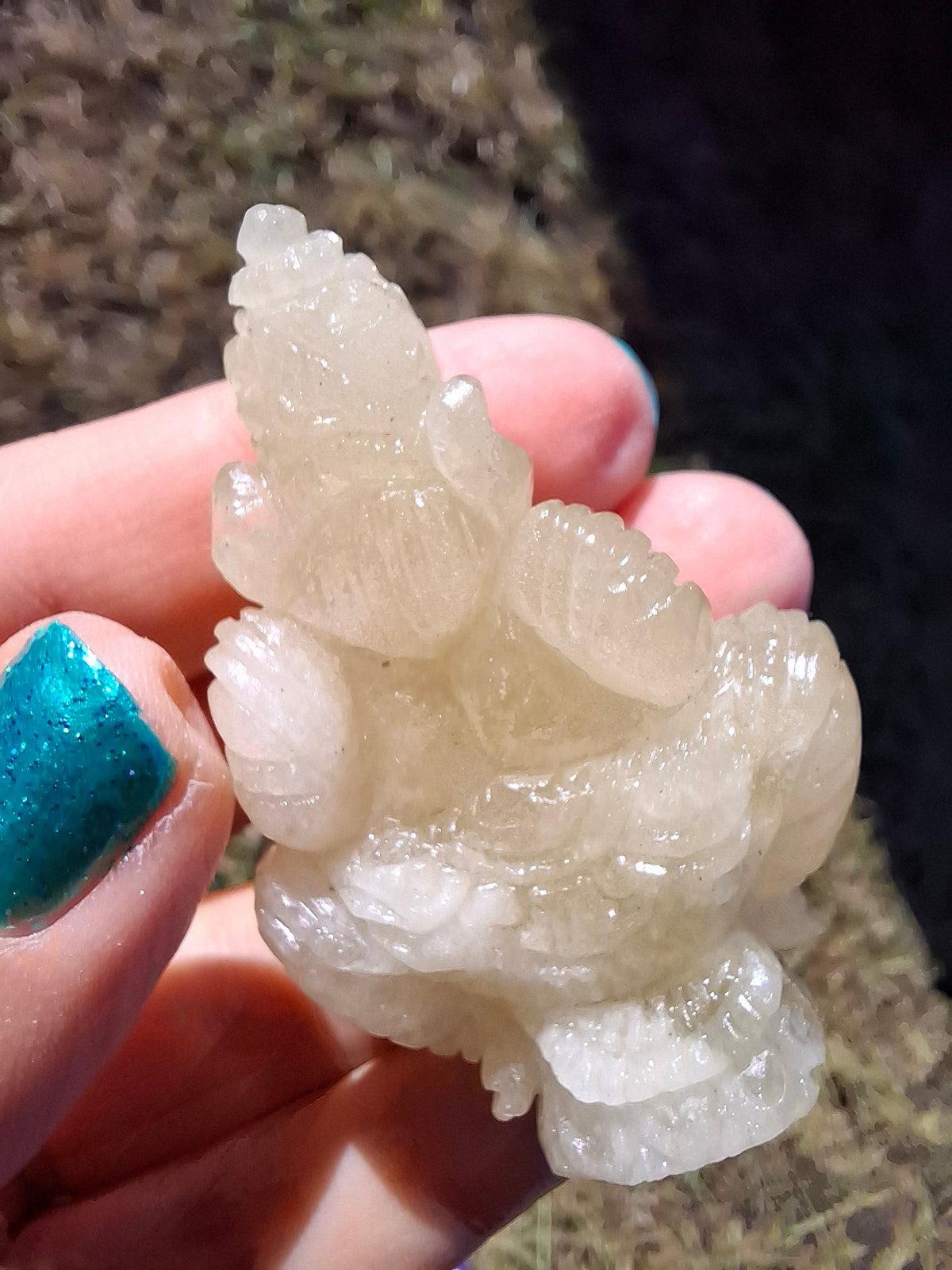 Libyan Desert Glass GANESHA craving, 31.21g, Tektite (Ref: Ganesha2)