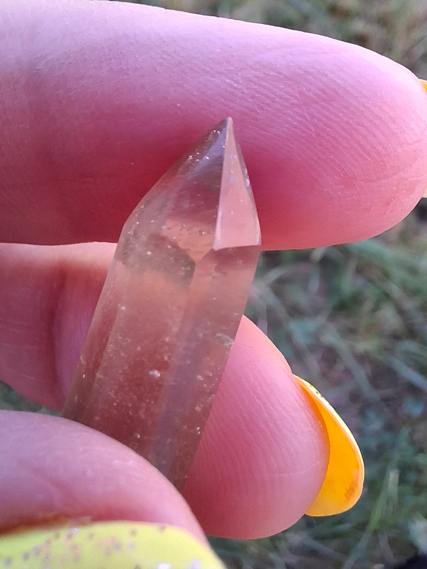 Libyan Desert Glass DT Carving, 4.57g, Tektite (Ref: LDT8)