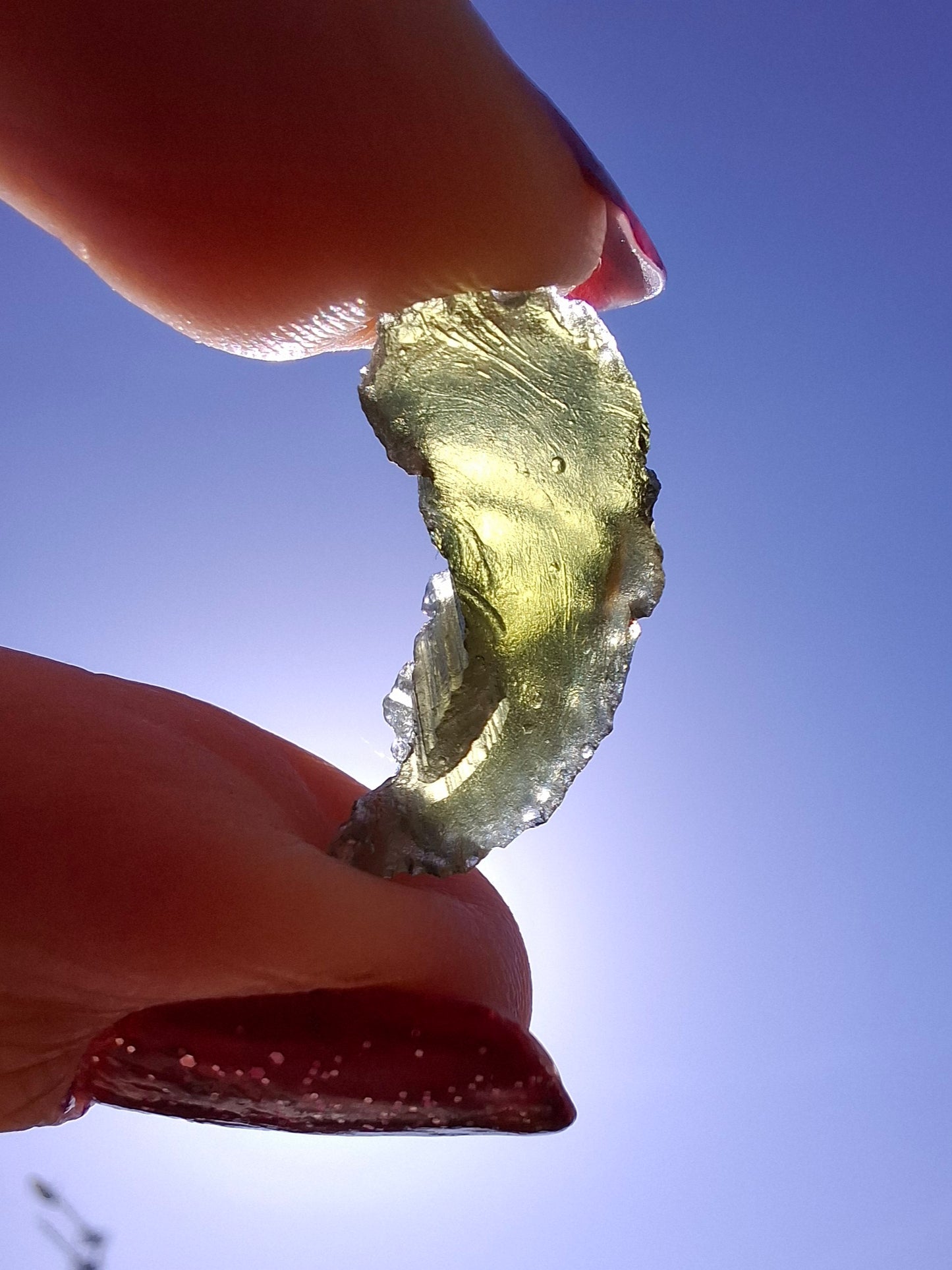 Moldavite Piece, 1.25g, Tektite (Ref: 1470)