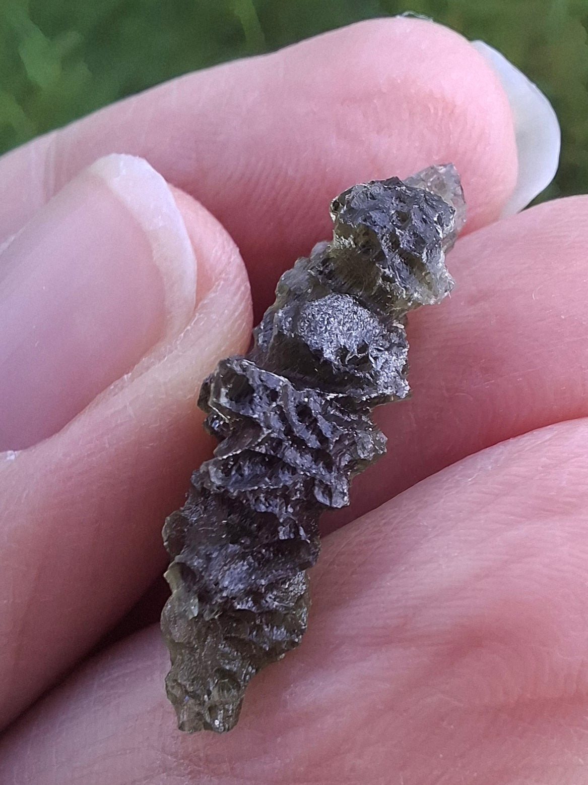 Moldavite Piece, JEZKOVNA BESEDNICE, 1.89g, Tektite (Ref: 1257)