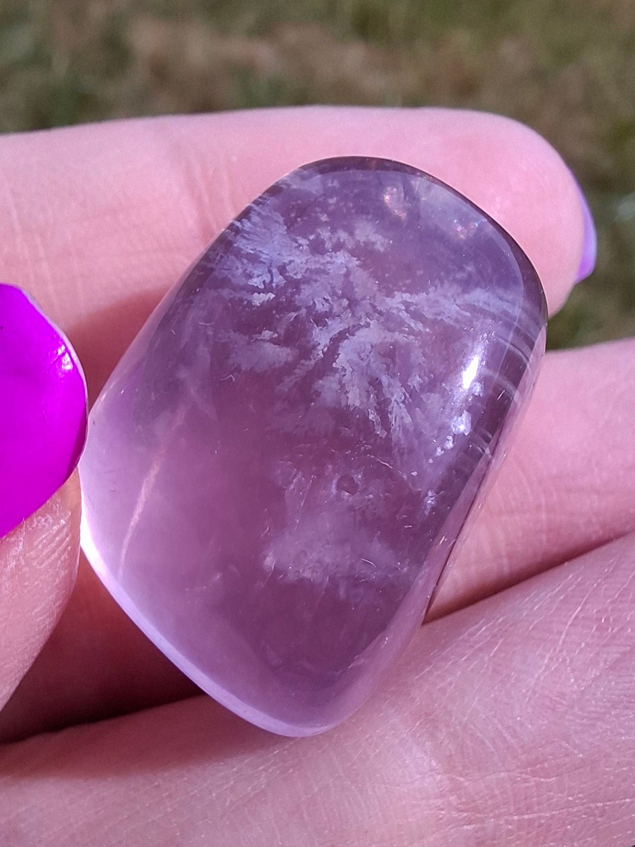 Fluorite, Tumble Stone, Crystal (Ref: T52)