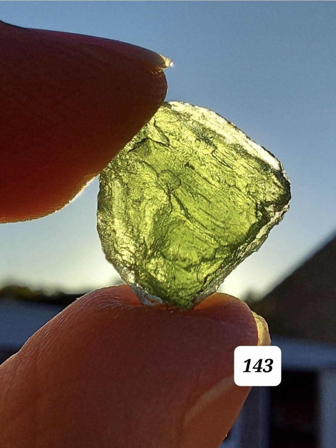 Moldavite Piece, CHLUM, 1.50g, Tektite (Ref: 143)