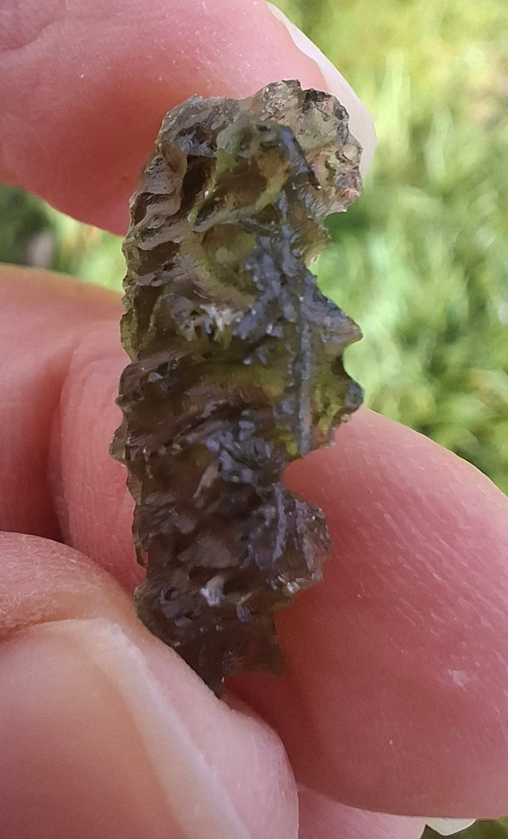 Moldavite Piece, JEZKOVNA BESEDNICE, 1.76g, Tektite (Ref: 1281)