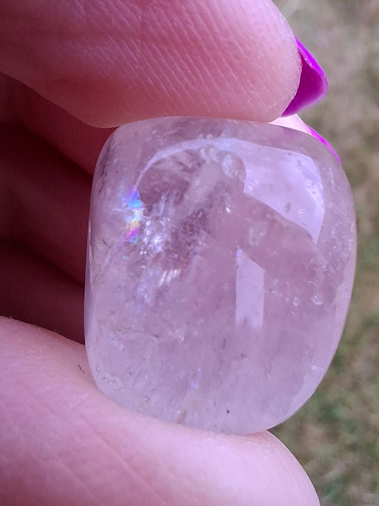 Clear Quartz, Tumble Stone, Crystal 🌈 (Ref: T26)