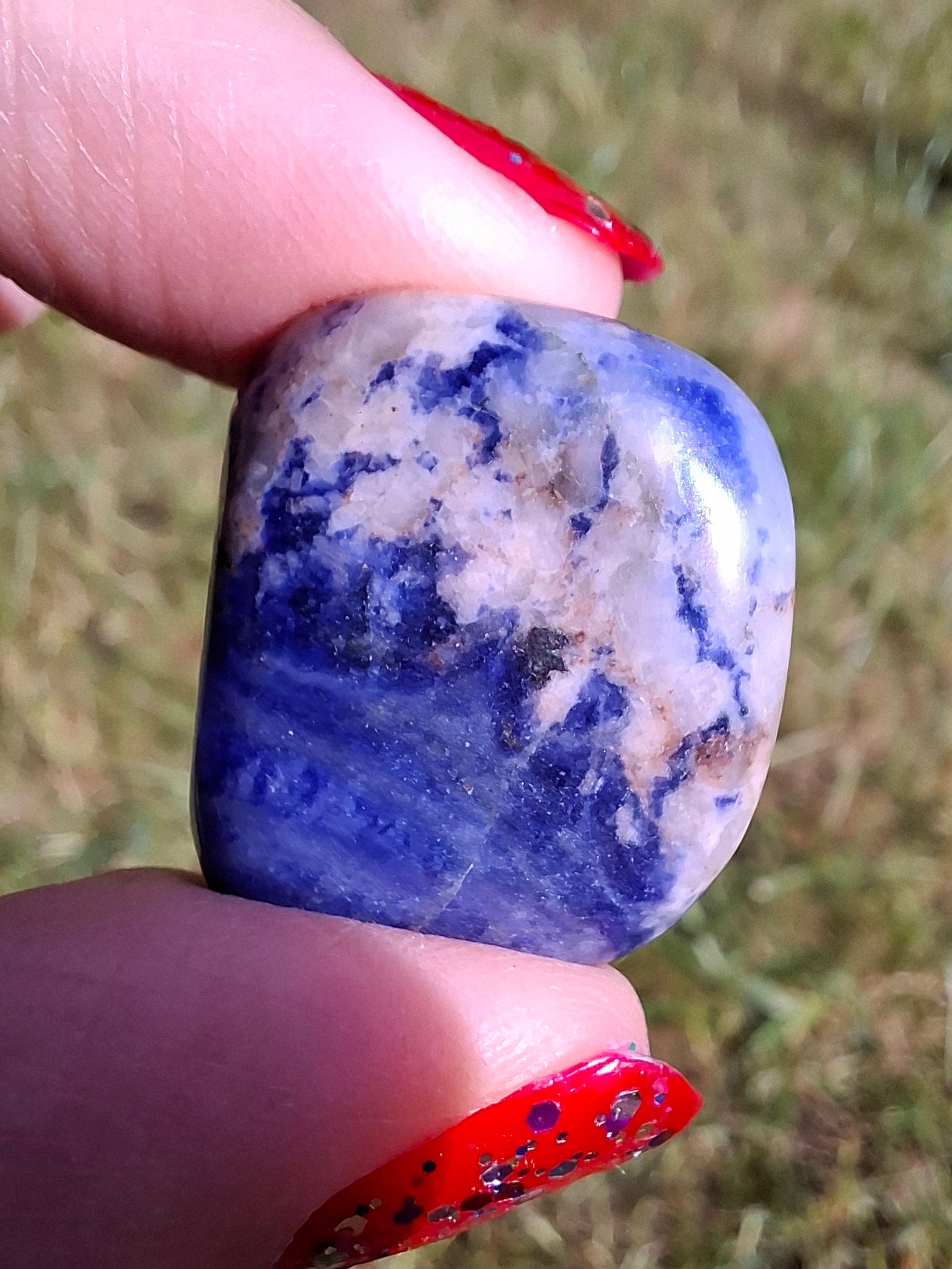 Sodalite, Tumble Stone, Crystal (Ref: T153)