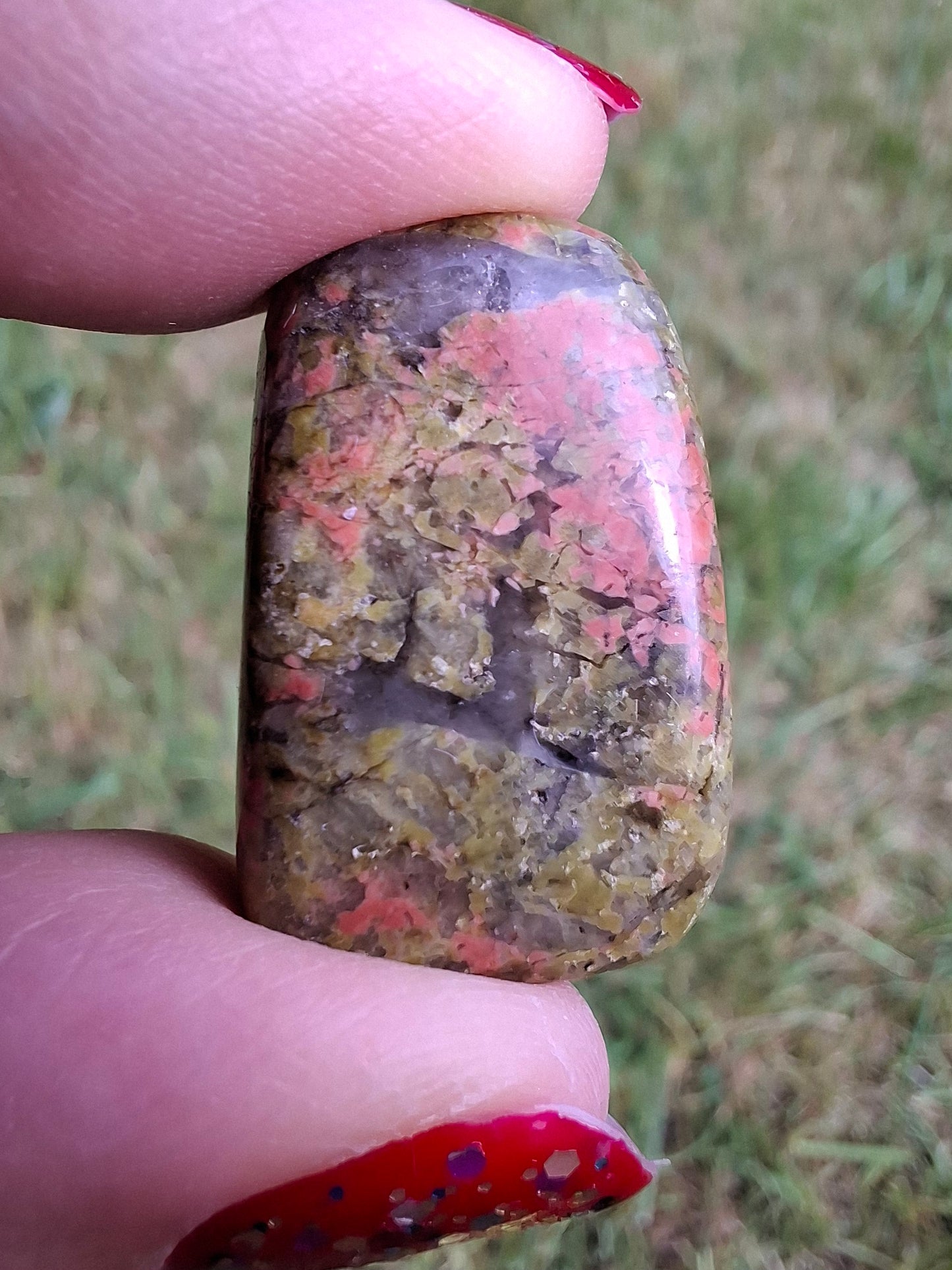 Unakite, Tumble Stone, Crystal (Ref: T183)