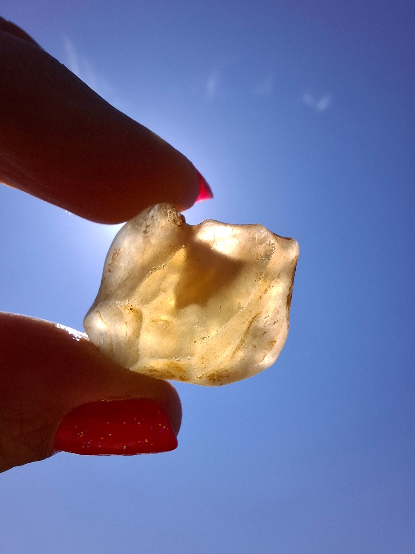 Libyan Desert Glass (darker) Piece, 10.32g, Tektite (Ref: L1376)