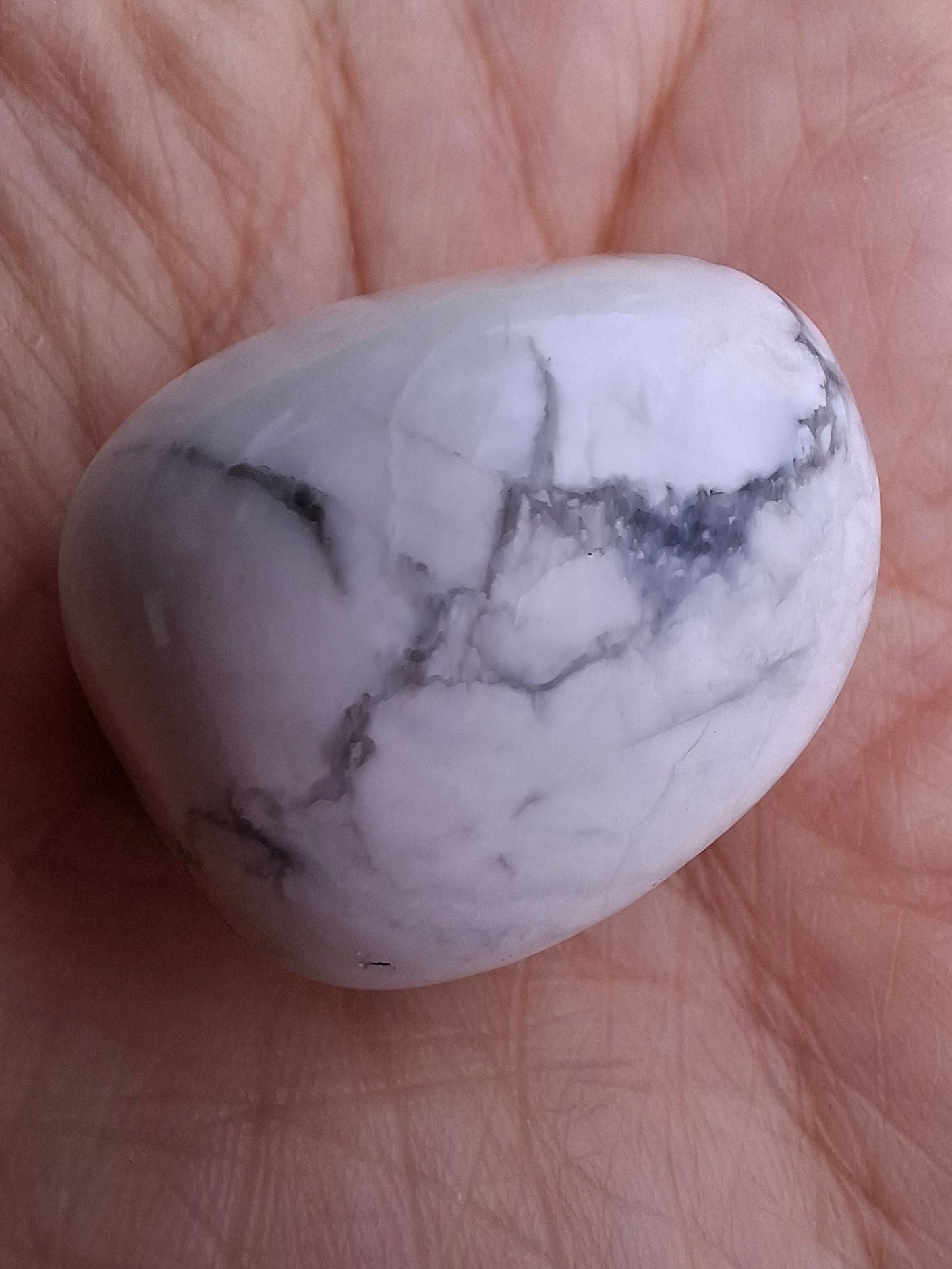 Howlite, Tumble Stone, Crystal (Ref: T39)