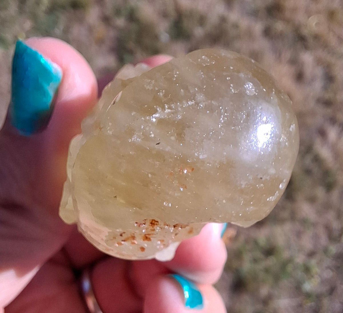 Libyan Desert Glass DRAGON HEAD carving, 48.11g, Tektite (Ref: Dragon4)