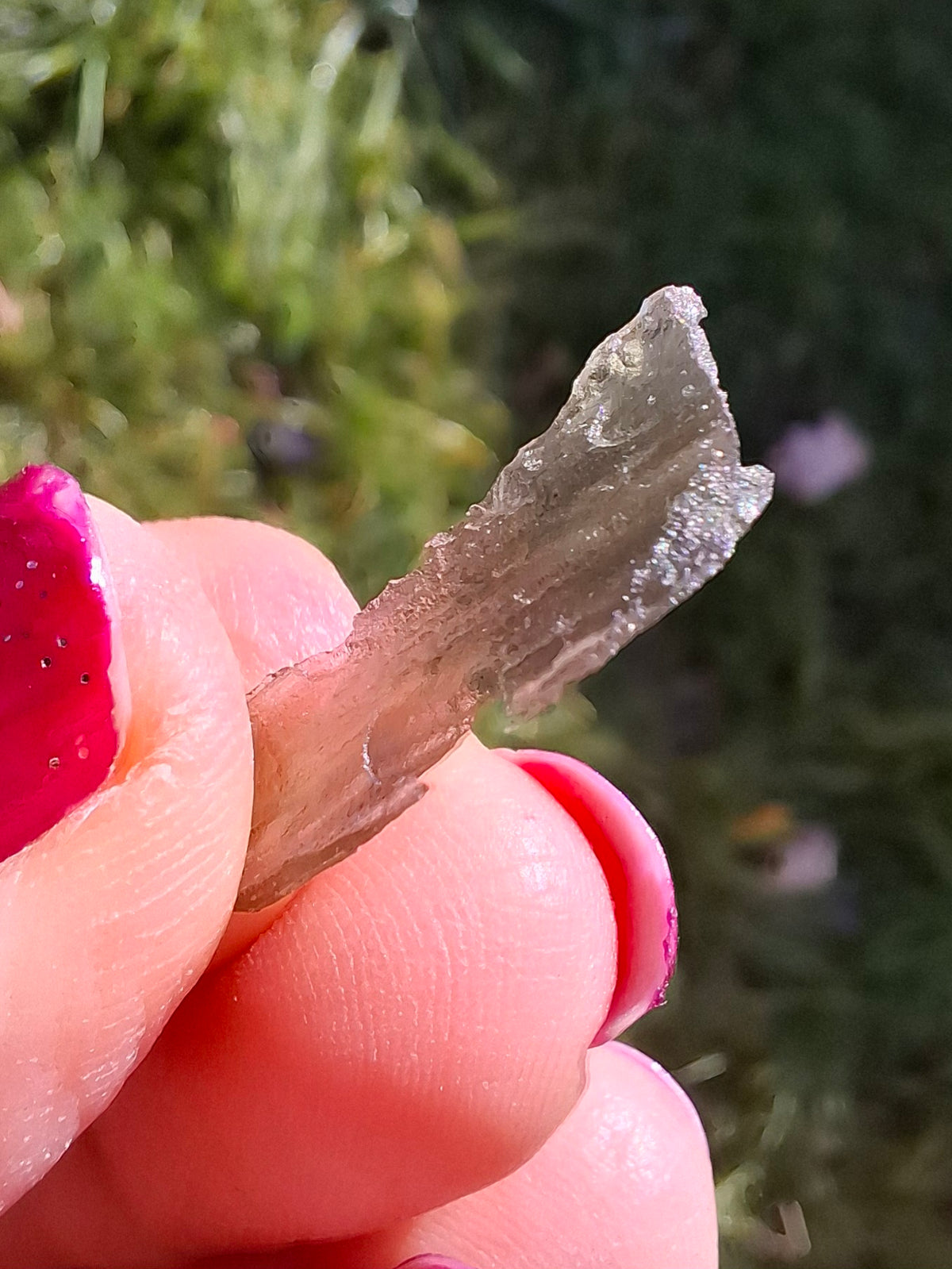 Moldavite Piece, 0.46g, Tektite (Ref: 1521)