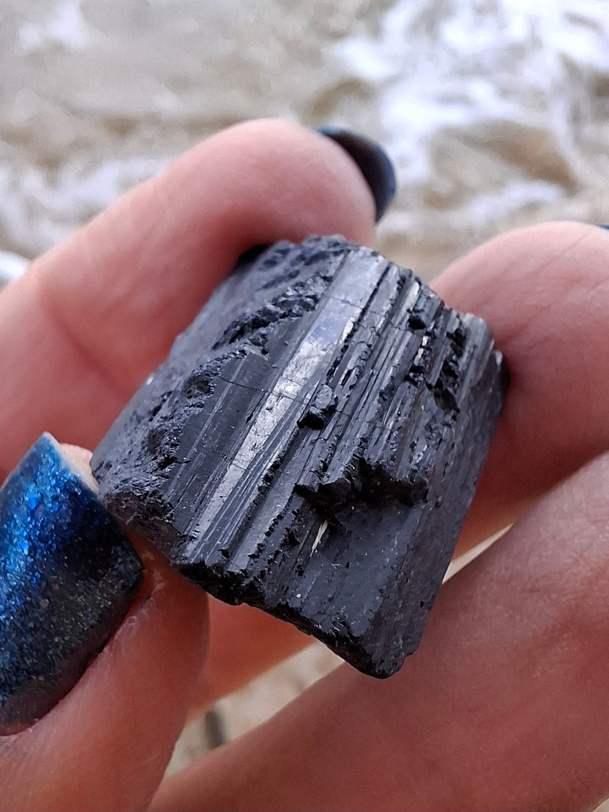 Black Tourmaline RAW, 12.40g, Crystal (Ref: RBT2)