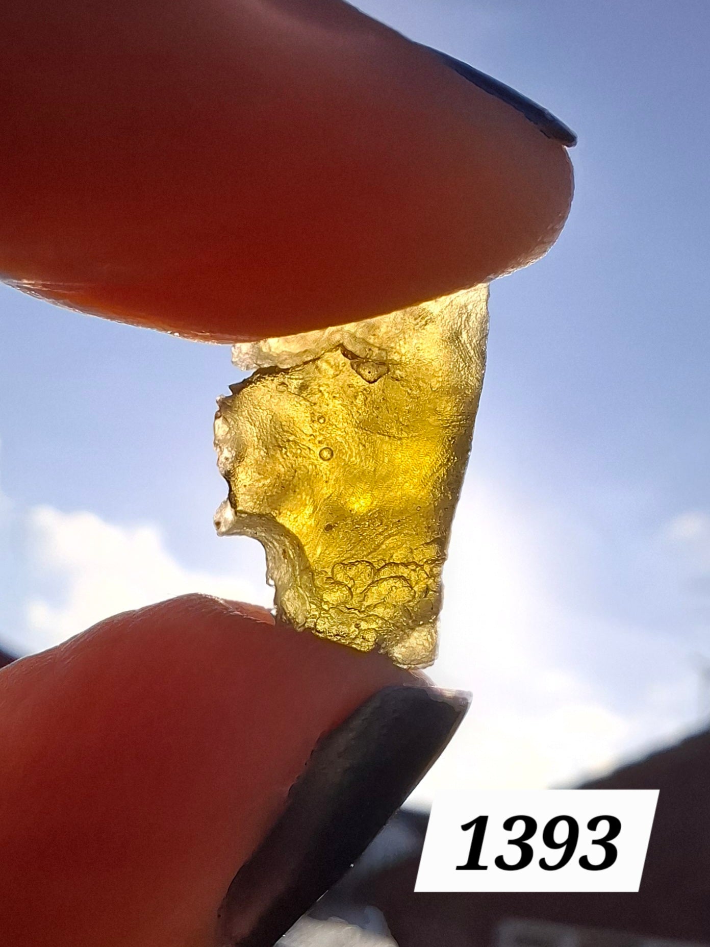 Moldavite Piece, 1.16g, Tektite (Ref: 1393)