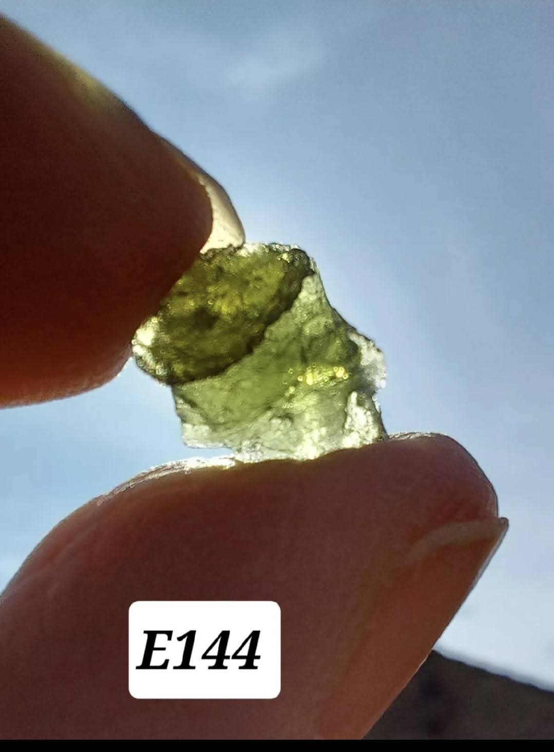 Moldavite Piece, 0.58g, Tektite (Ref: E144)