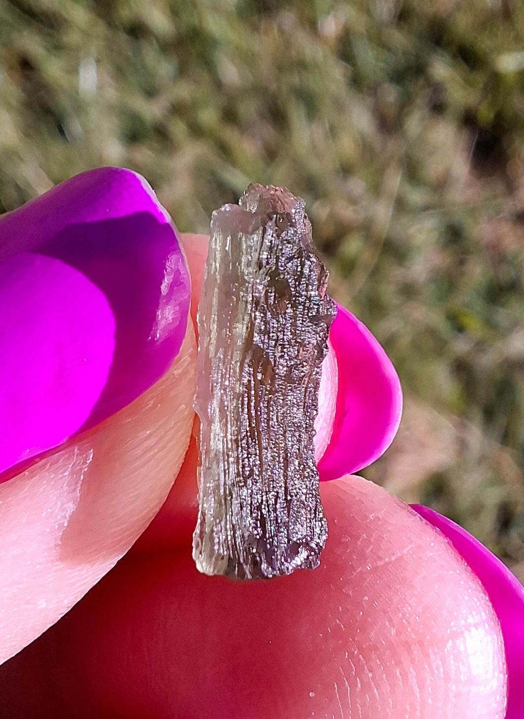 Moldavite Piece, 0.49g, Tektite (Ref: 1452)