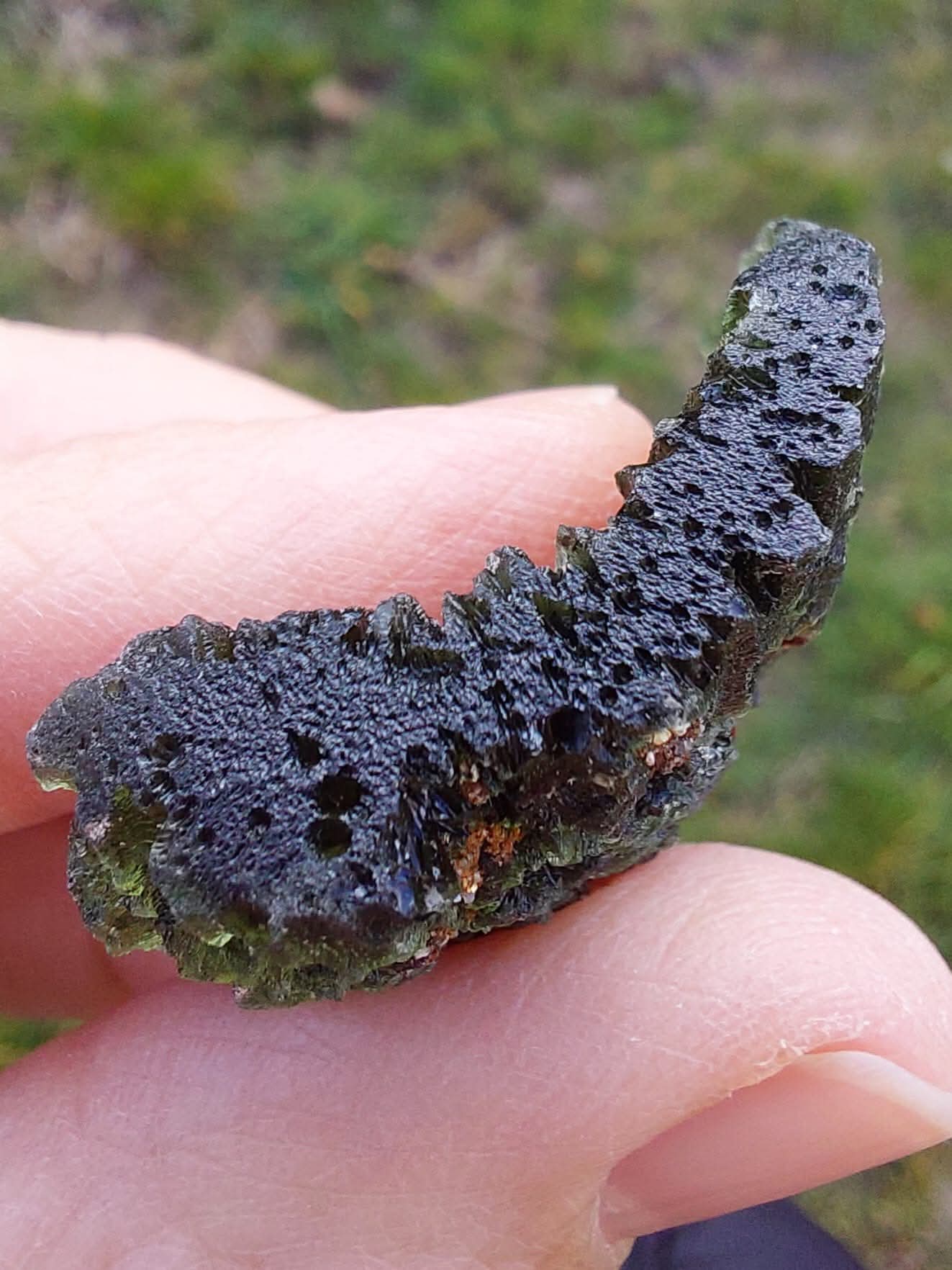 Moldavite Piece, NOVA HOSPODA, 18.15g, Tektite (Ref: 1041)