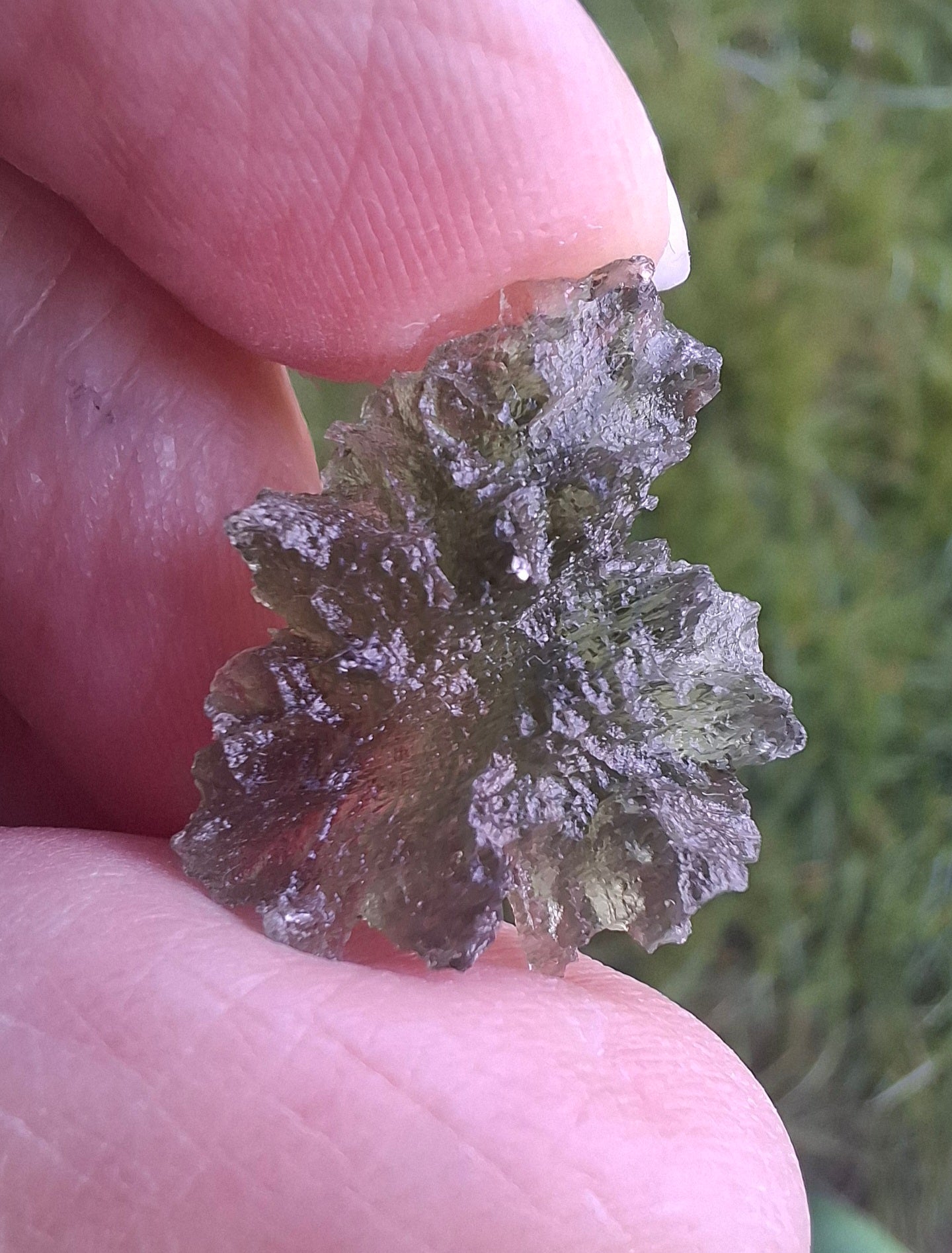 Moldavite Piece, JEZKOVNA BESEDNICE, 1.79g, Tektite (Ref: 1261)