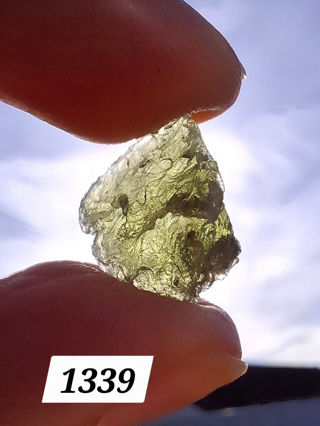 Moldavite Piece, 1.41g, Tektite (Ref: 1339)