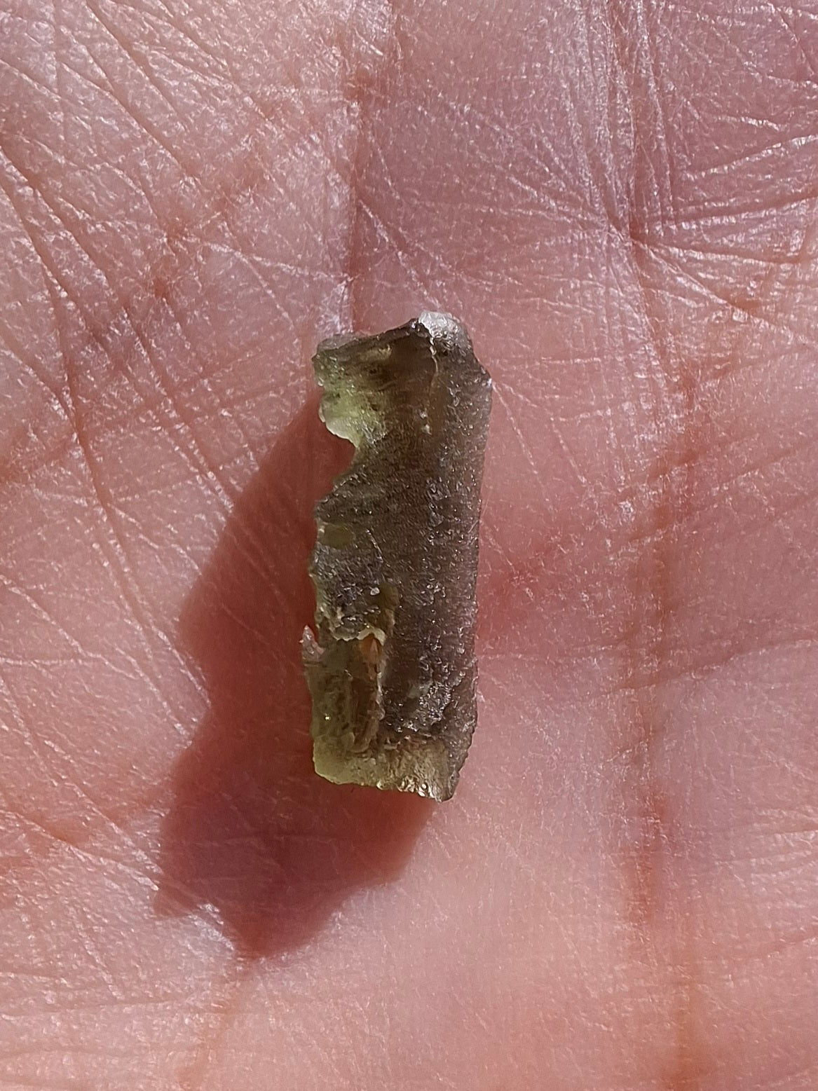 Moldavite Piece, 0.40g, Tektite (Ref: 1487)