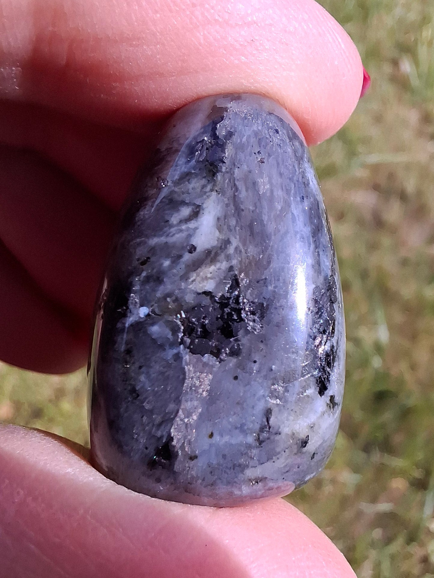 Larvikite, Tumble Stone, Crystal (Ref: T126)