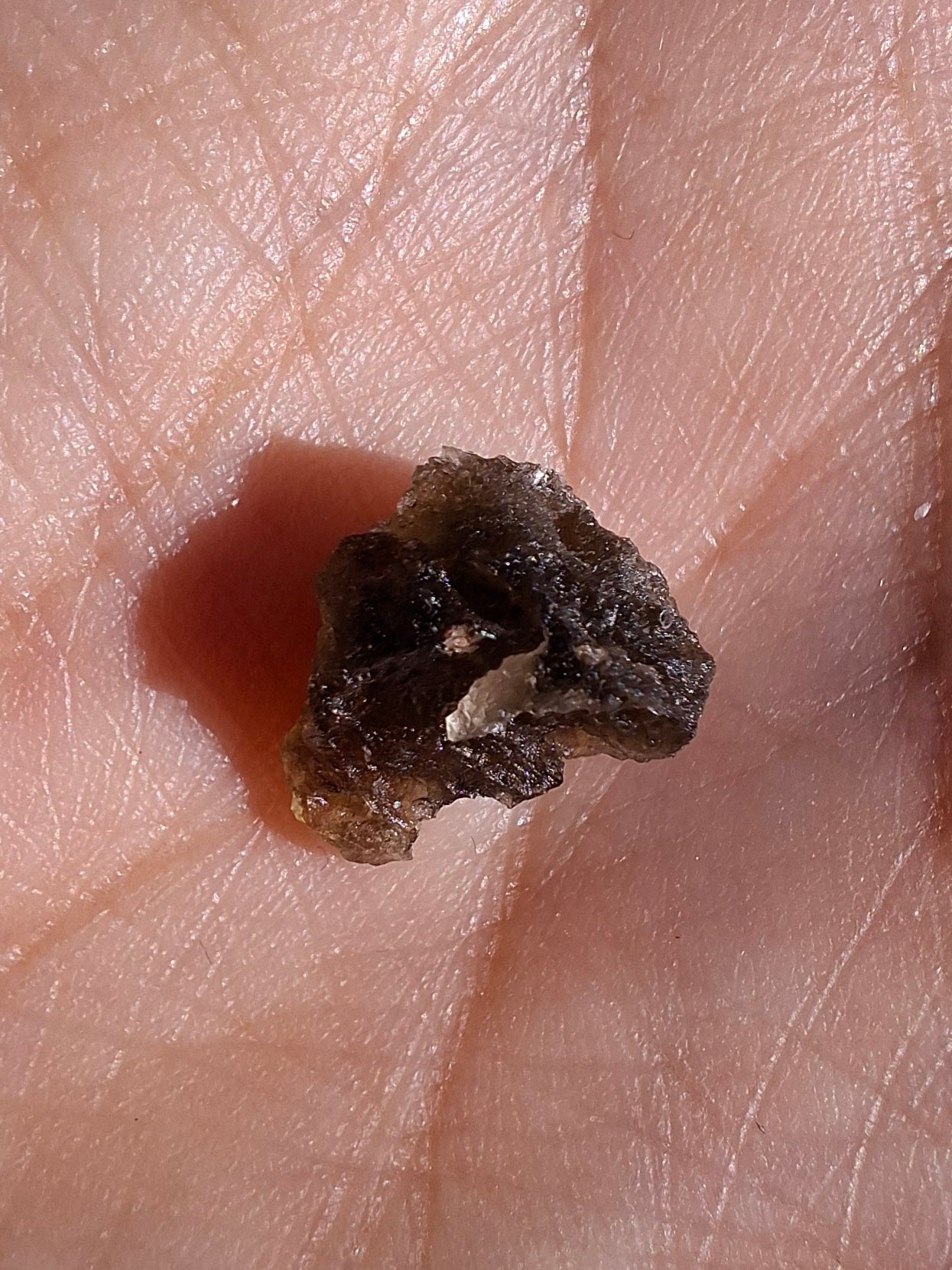 Moldavite Piece, 0.65g, Tektite (Ref: 1459)
