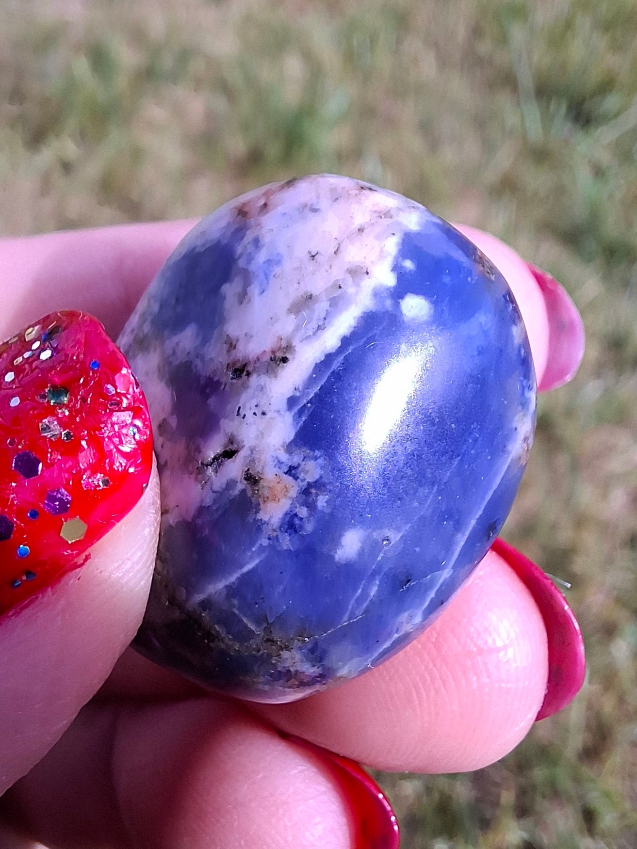 Sodalite, Tumble Stone, Crystal (Ref: T154)