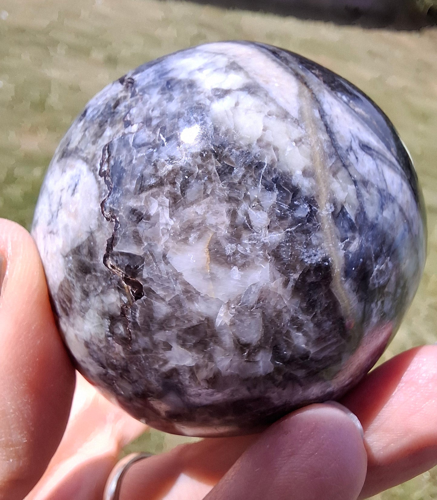 Orthoceras Sphere, Fossil (Ref: OS4)