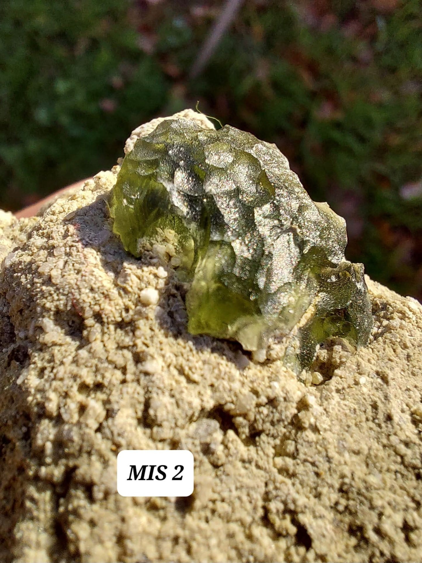 Moldavite In-Situ (in matrix), Besednice, Est 3.5-4g, Tektite (Ref: MIS2)