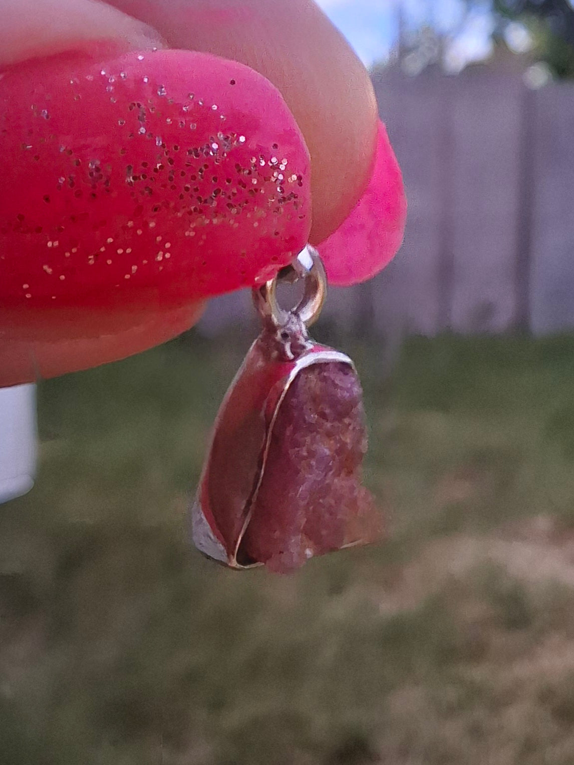 Pink Tourmaline Pendant, 925 Silver, Crystal (Ref: PT88)