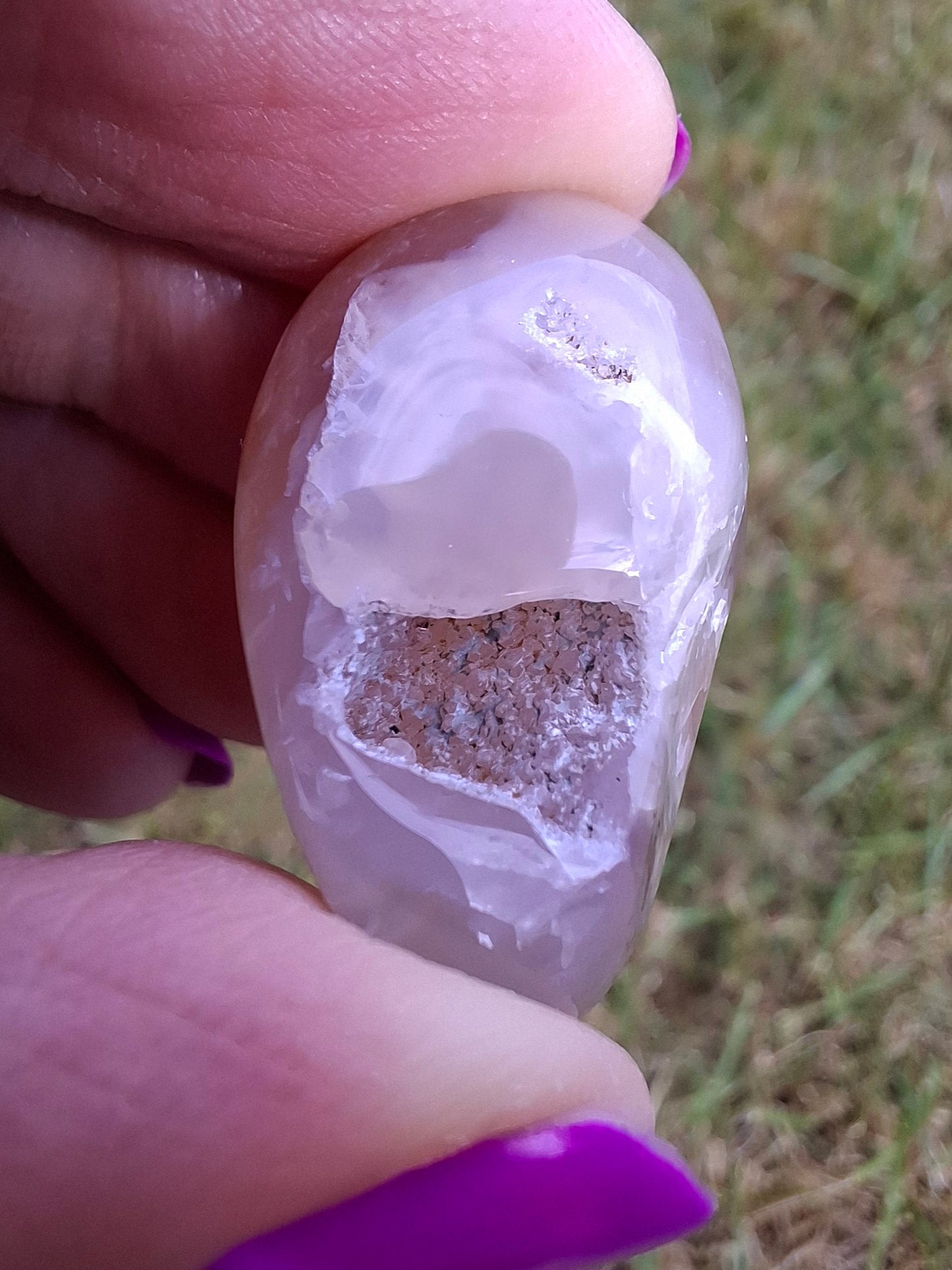 Flower Agate, Tumble Stone, Crystal (Ref: T72)