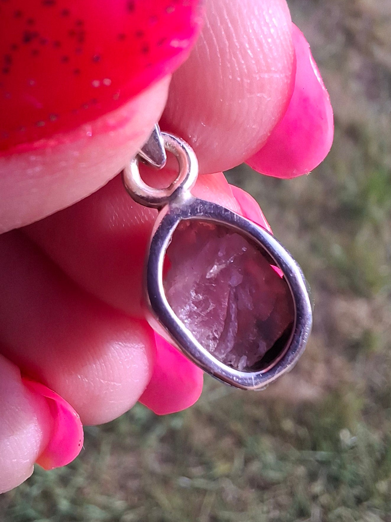 Pink Tourmaline Pendant, 925 Silver, Crystal (Ref: PT73)