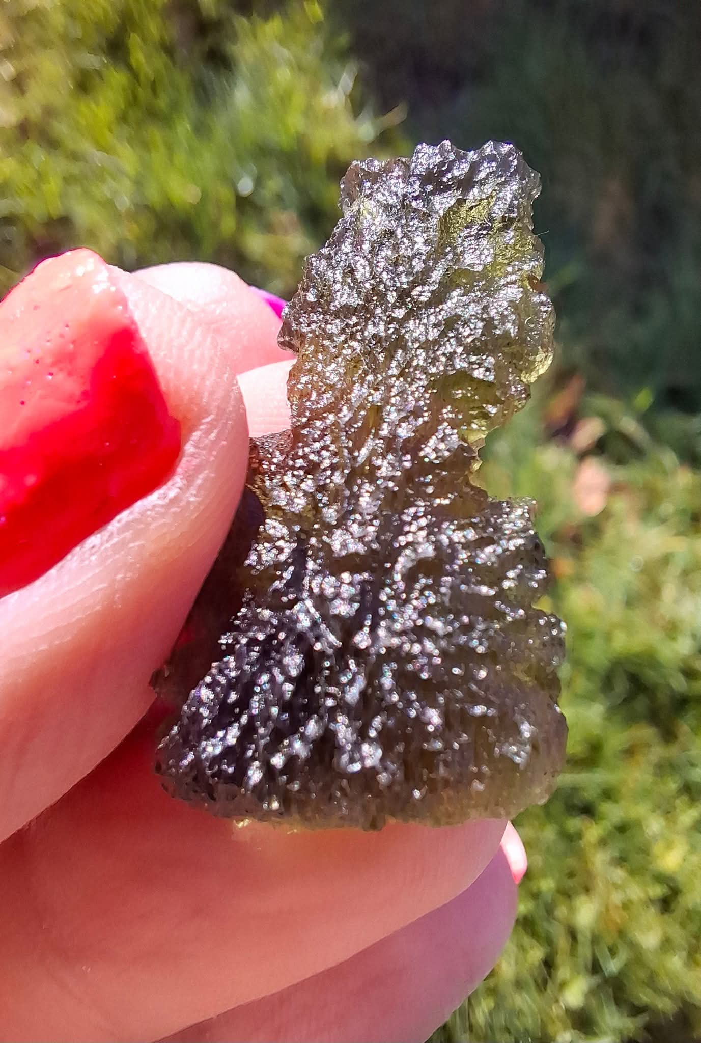 Moldavite Piece, PARYZ, 3.65g, Tektite (Ref: 1299)