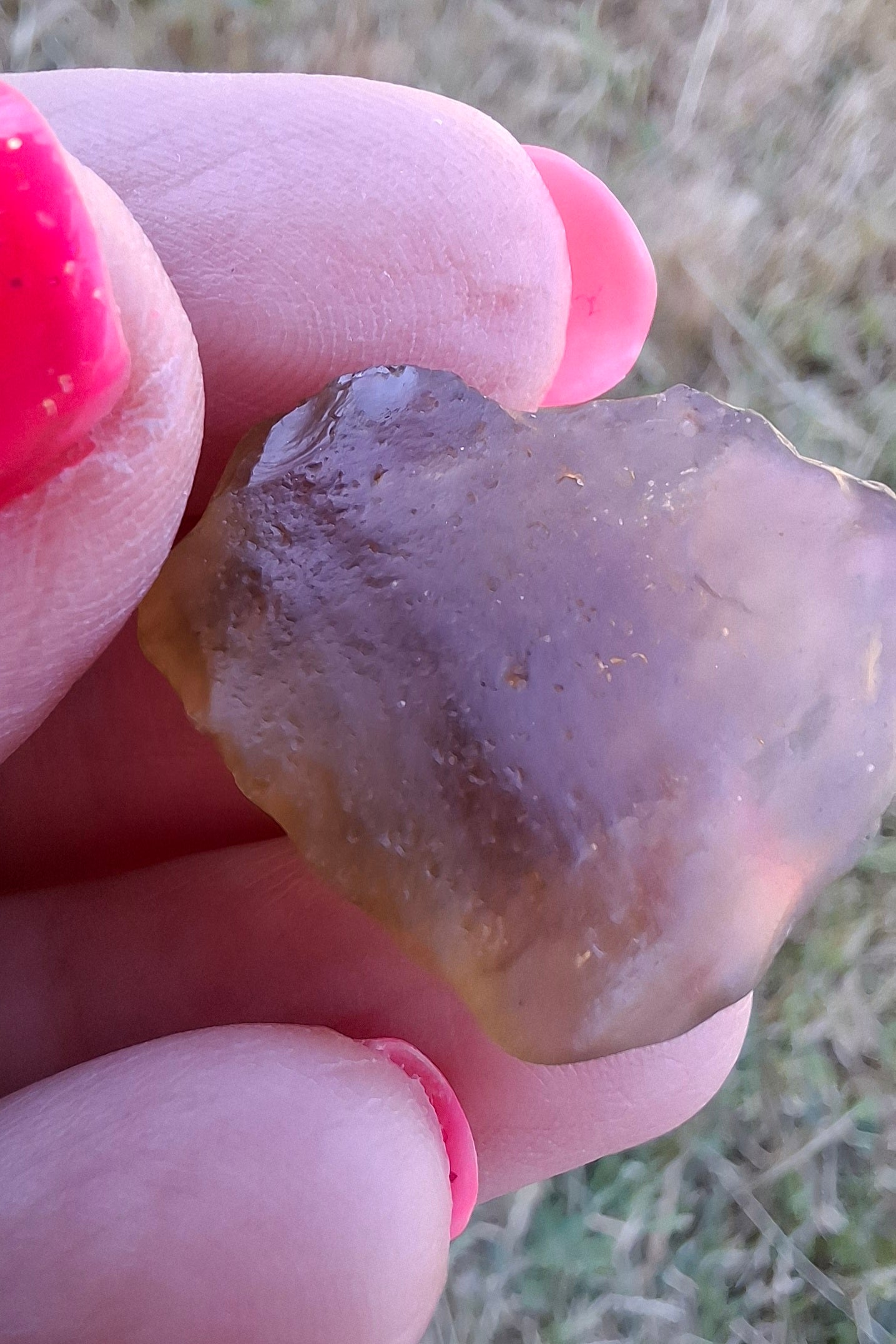 Libyan Desert Glass (darker) Piece, 4.84g, Tektite (Ref: L1360)