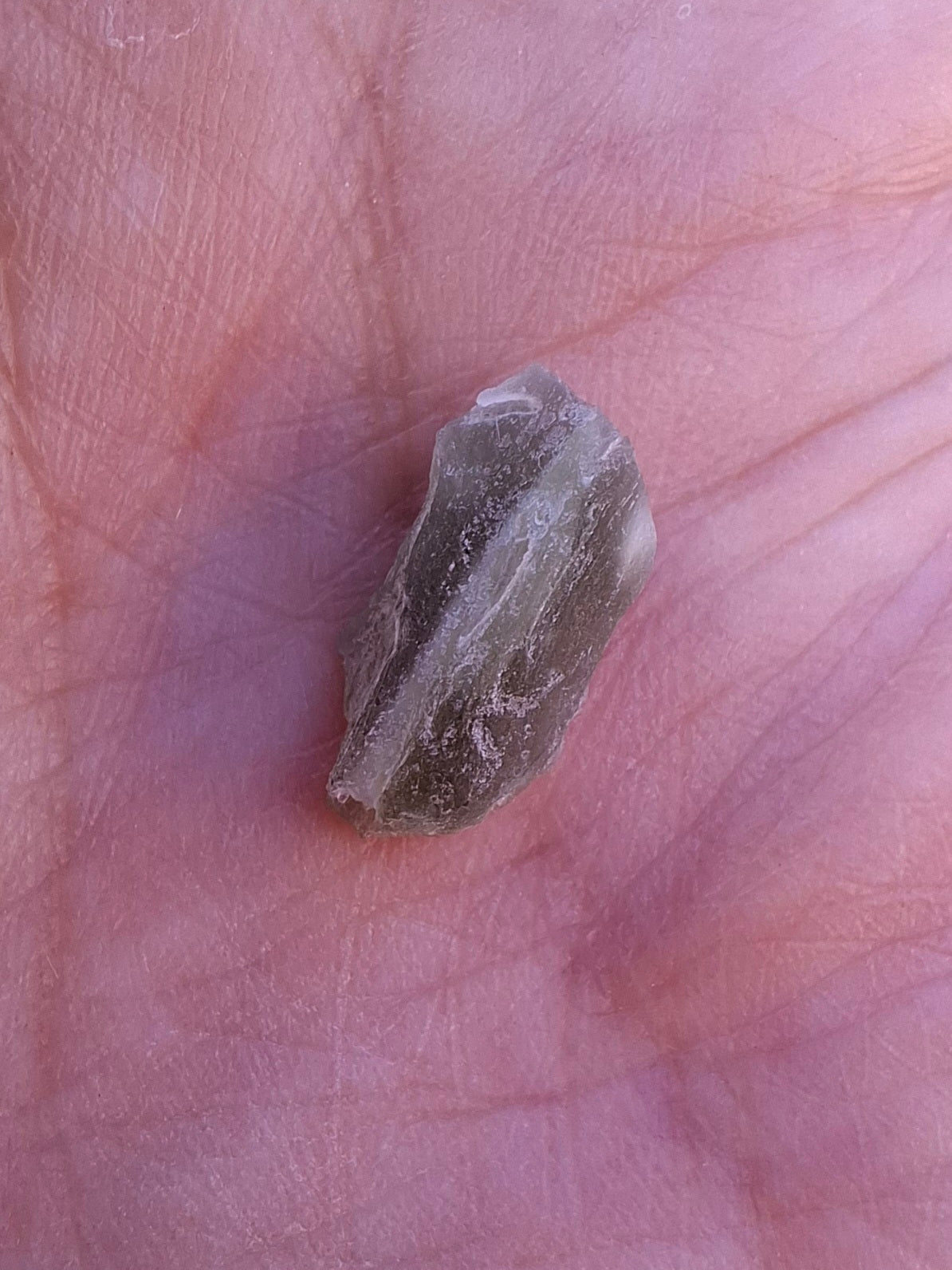 Moldavite Piece, SNOWFLAKE, FROSTED, BRUSNA, Tektite (Ref: 1494)