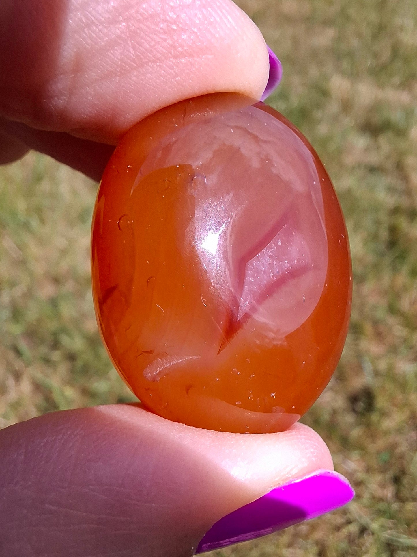 Carnelian, Tumble Stone, Crystal (Ref: T65)