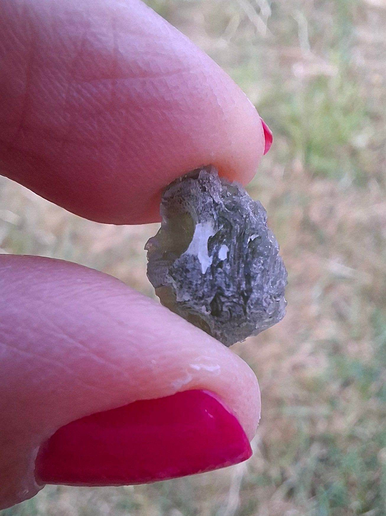 Moldavite Piece, SNOWFLAKE, FROSTED, BRUSNA, Tektite (Ref: 1492)