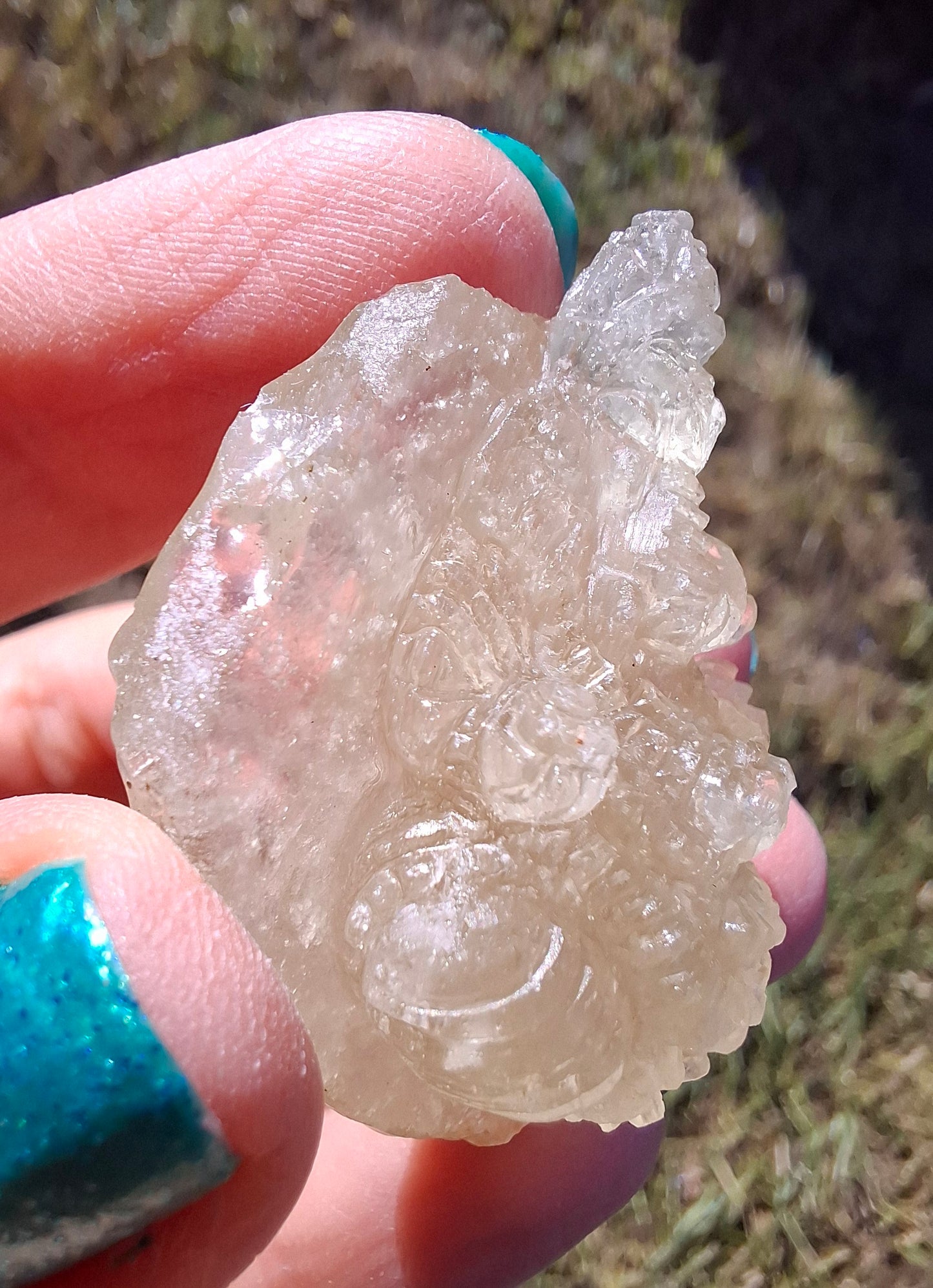 Libyan Desert Glass GANESHA carving, 20.76g, Tektite (Ref: Ganesha4)