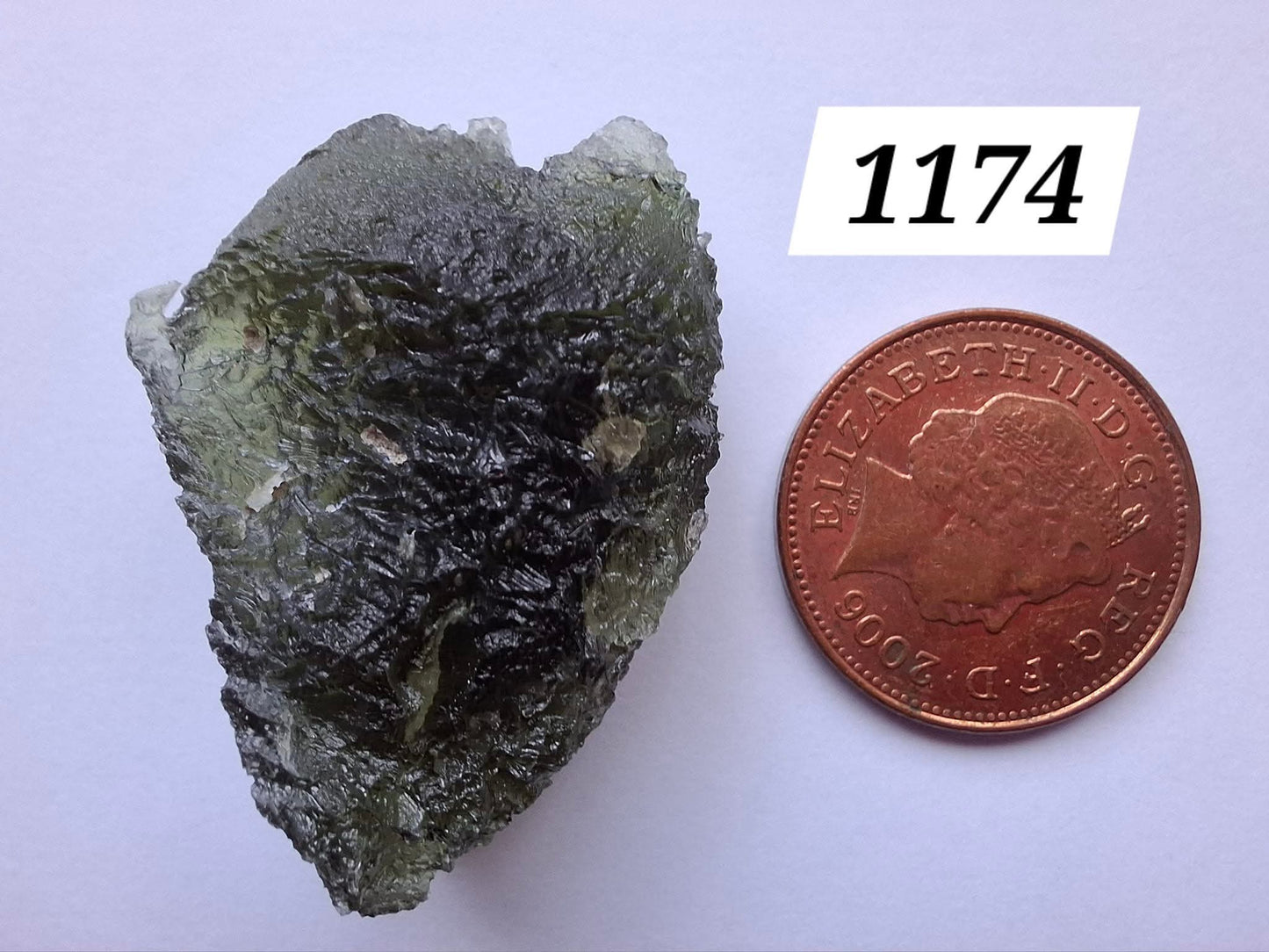 Moldavite Piece, JAKULE, 10.05g, Tektite (Ref: 1174)