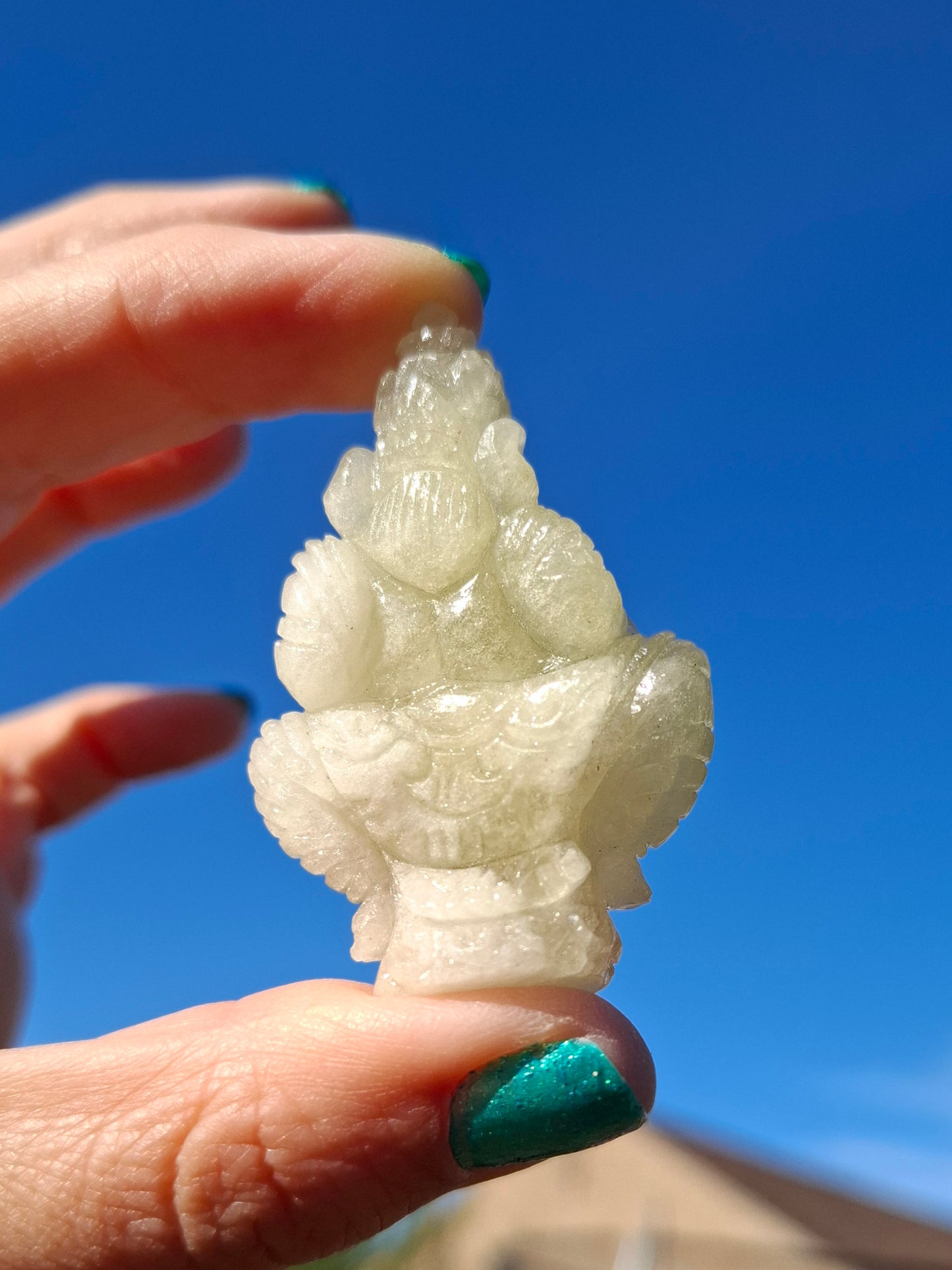 Libyan Desert Glass GANESHA craving, 31.21g, Tektite (Ref: Ganesha2)