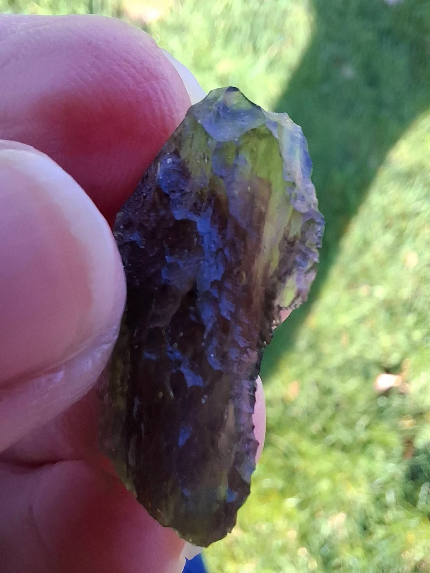 Moldavite Piece, MAROUSKOVO POLE, 2.91g, Tektite (Ref: 1359)